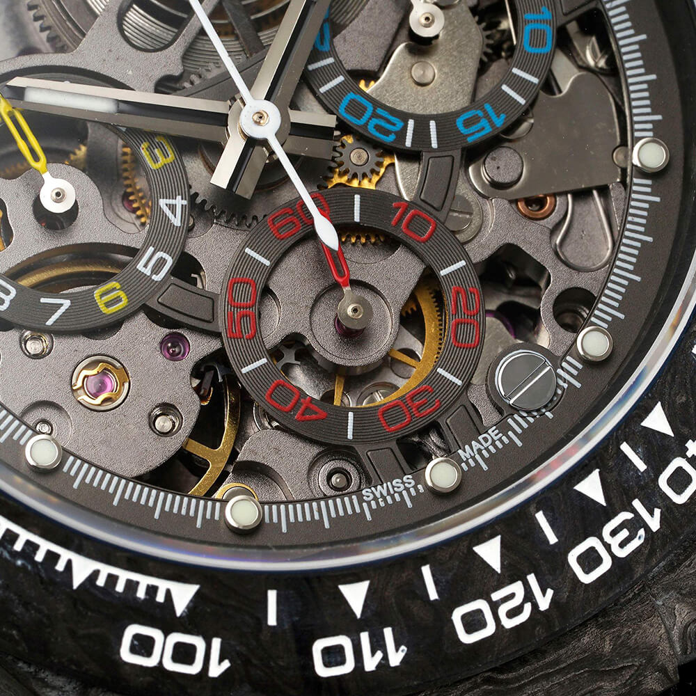 R01ex Diw Daytona skeleton dial
