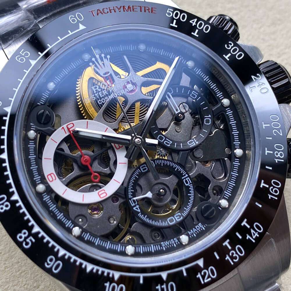R01ex Diw Daytona skeleton dial