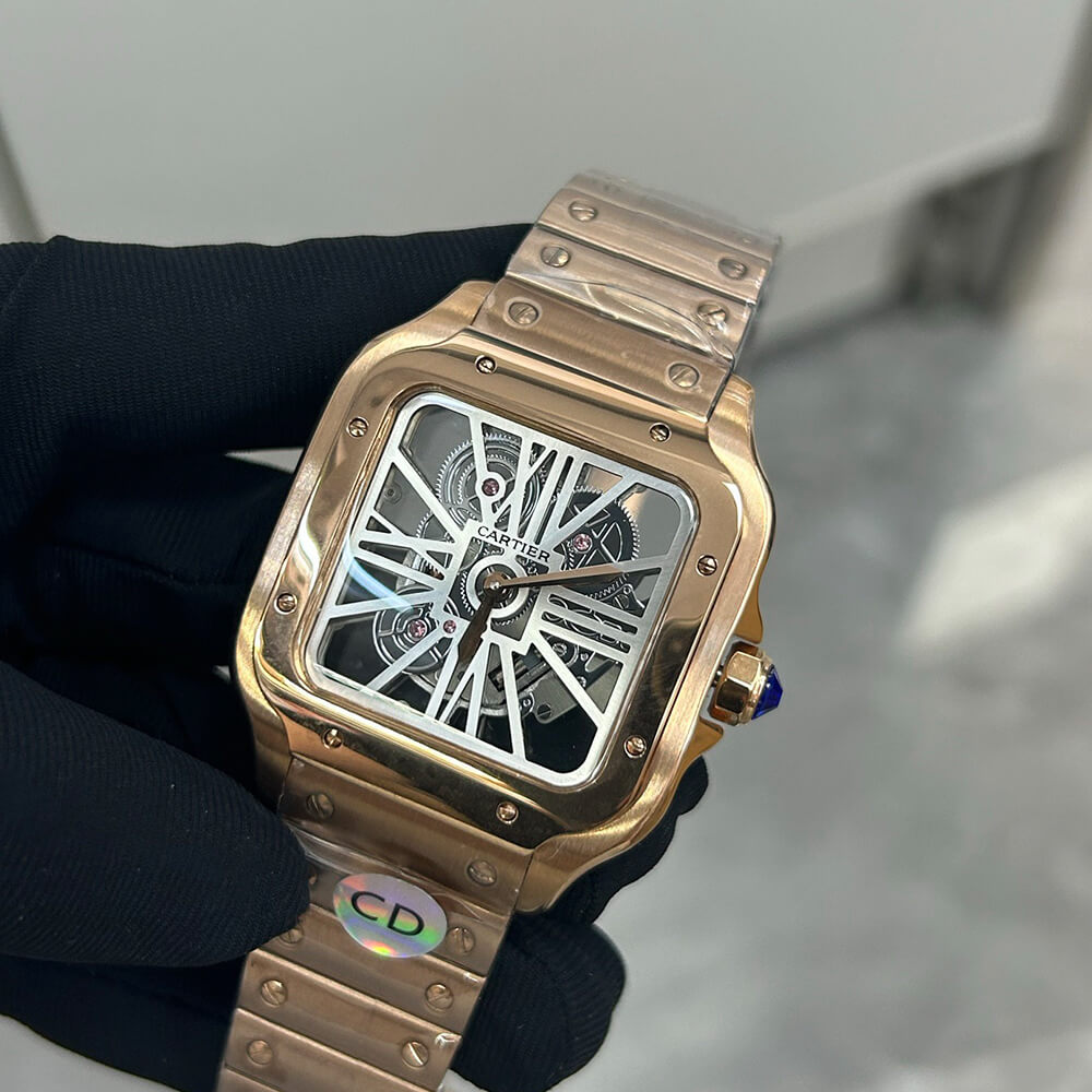 Ca*t1er Santos Skeleton Watch