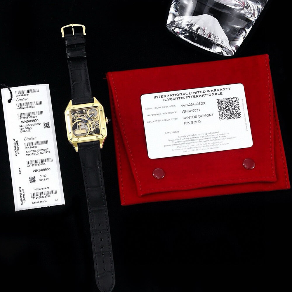 Ca*t1er Santos Skeleton Watch
