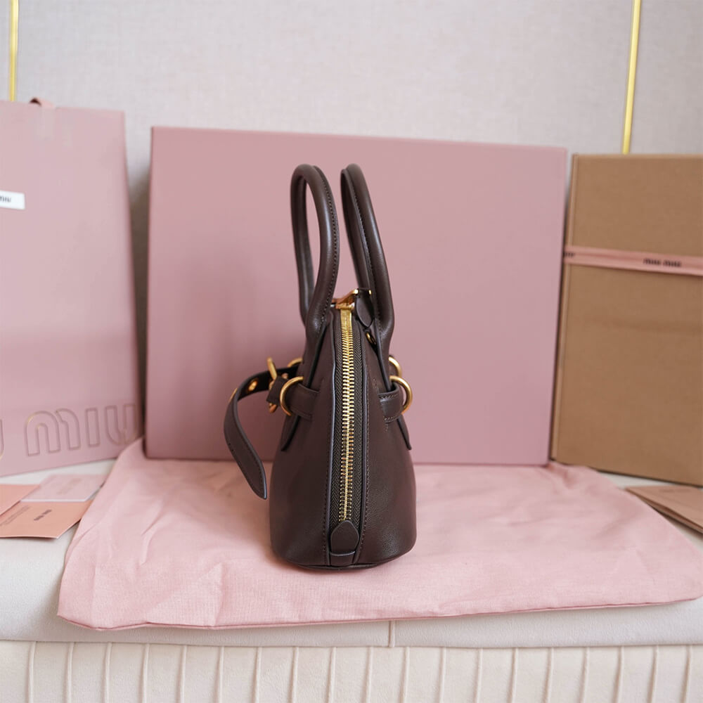 M1um1u  Aventure small nappa leather top-handle bag(HIGH-END GRADE)