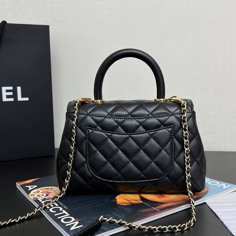 Ch**el Flap Bag With Top Handle(high-end grade)