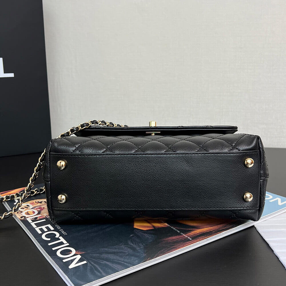 Ch**el Flap Bag With Top Handle(high-end grade)