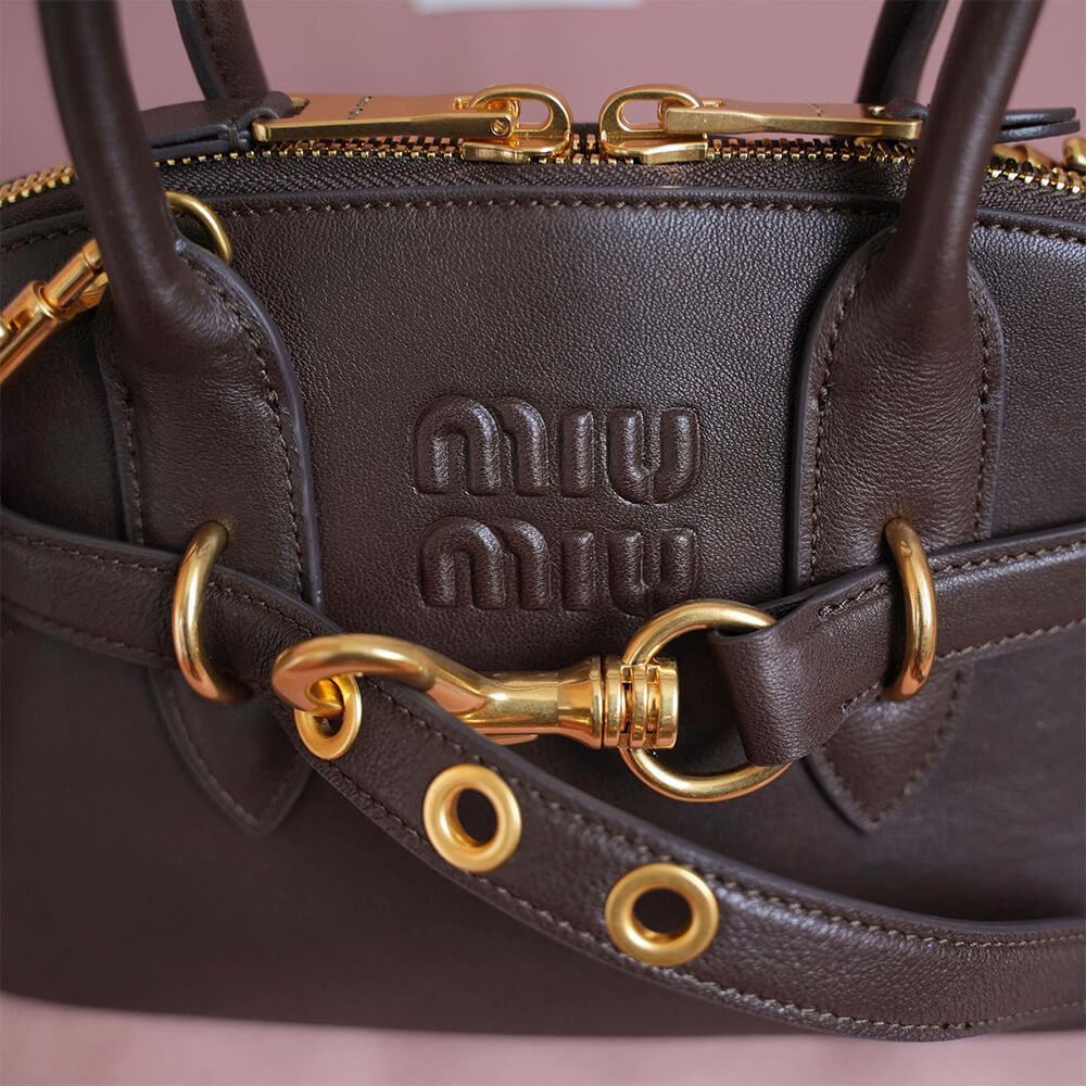M1um1u  Aventure small nappa leather top-handle bag(HIGH-END GRADE)