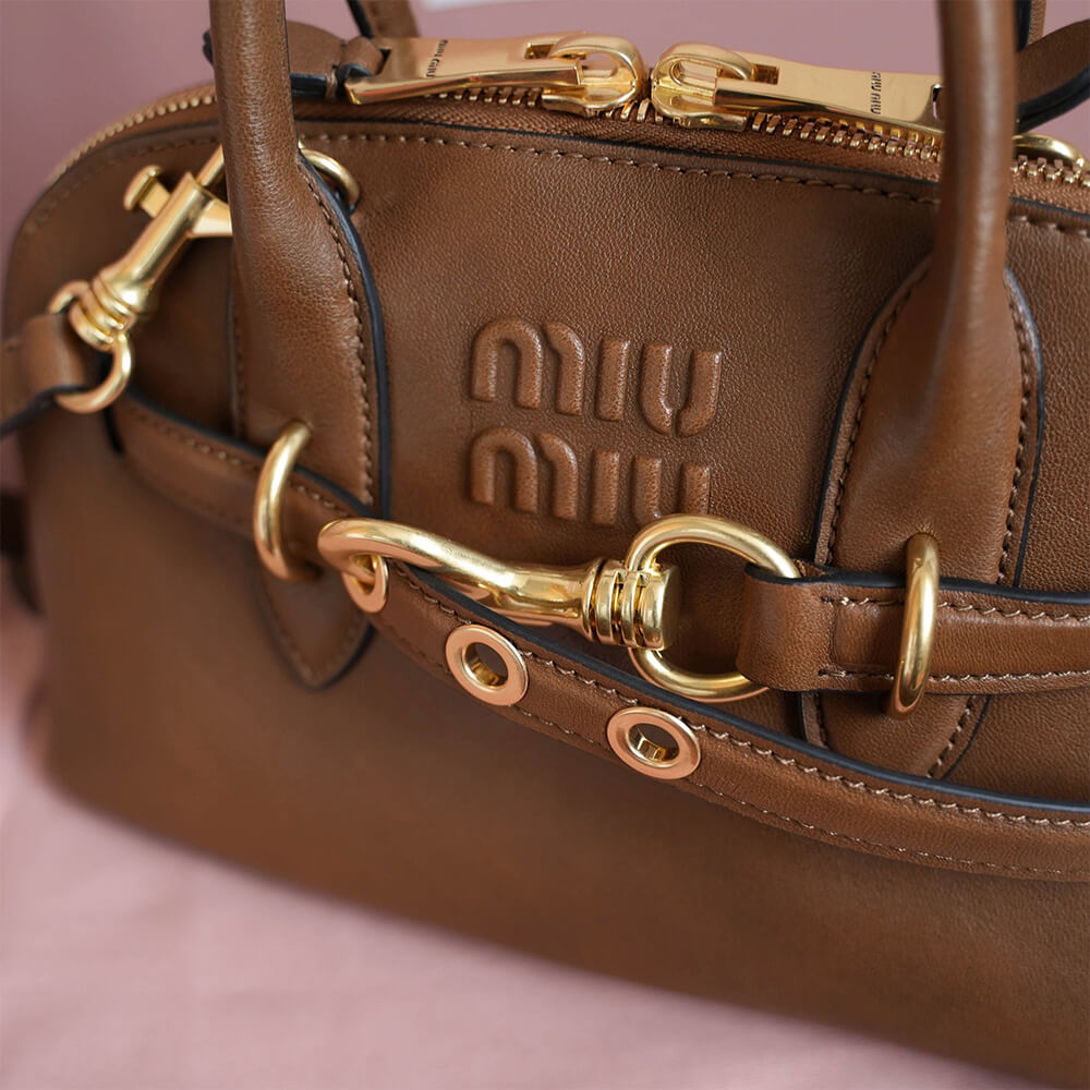 M1um1u  Aventure small nappa leather top-handle bag(HIGH-END GRADE)