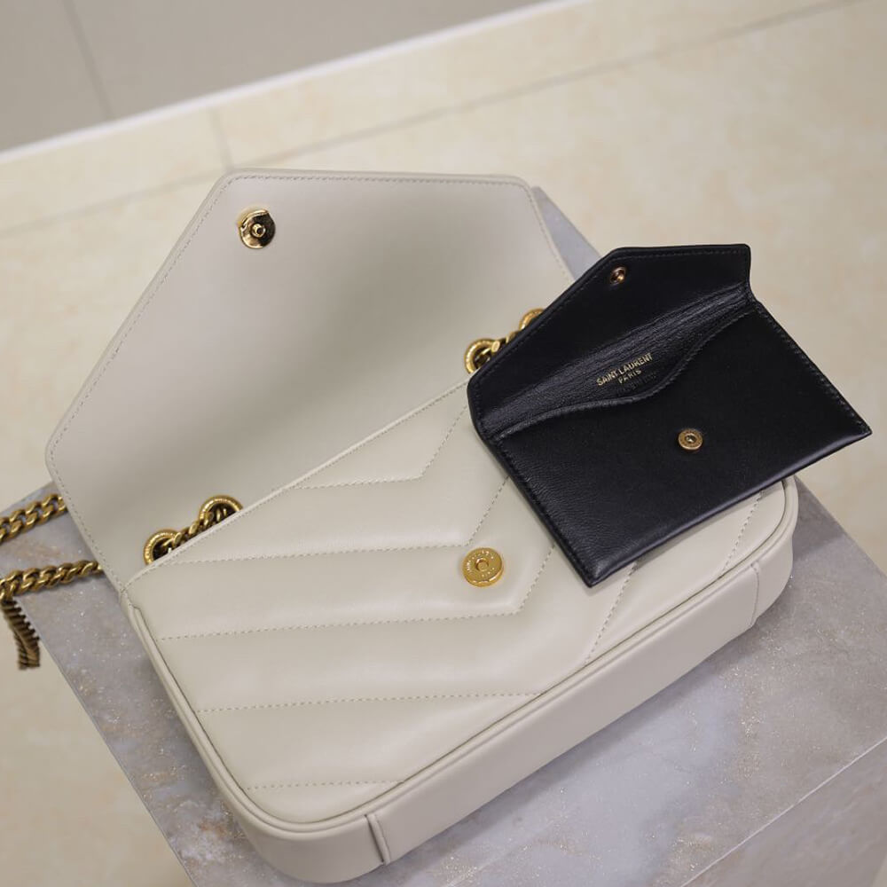 Y51  LOULOU small in MATELASSÉ lambskin