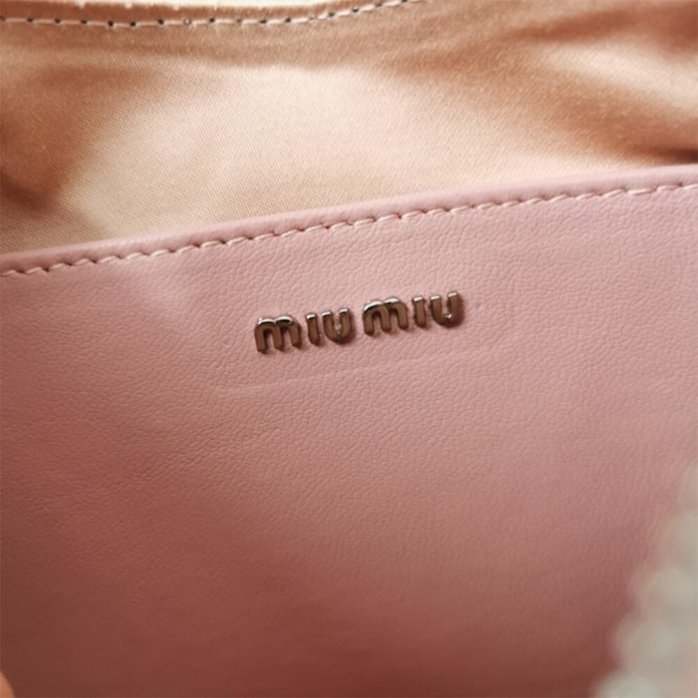M1um1u  Matelasse nappa leather shoulder bag