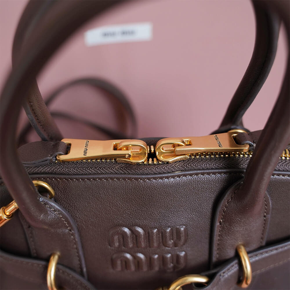 M1um1u  Aventure small nappa leather top-handle bag(HIGH-END GRADE)