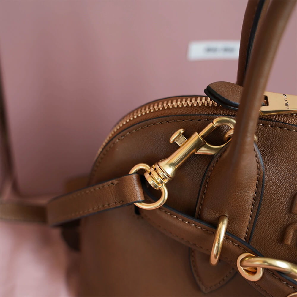 M1um1u  Aventure small nappa leather top-handle bag(HIGH-END GRADE)
