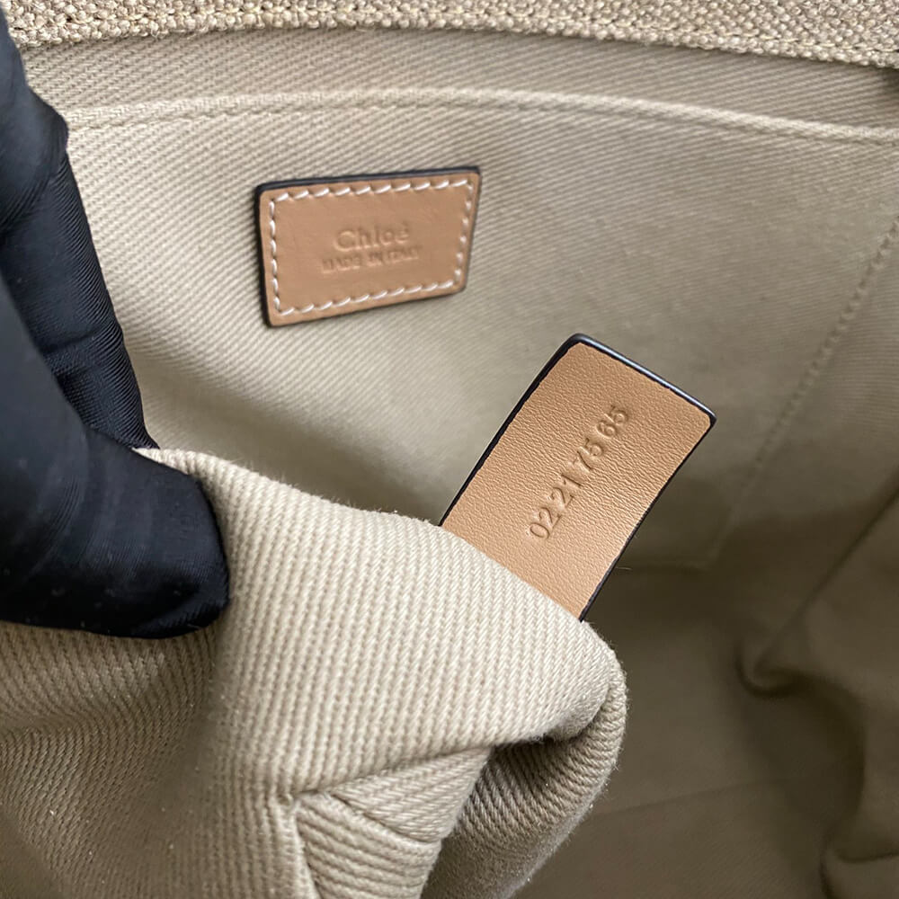 Chloe  Woody tote bag in linen
