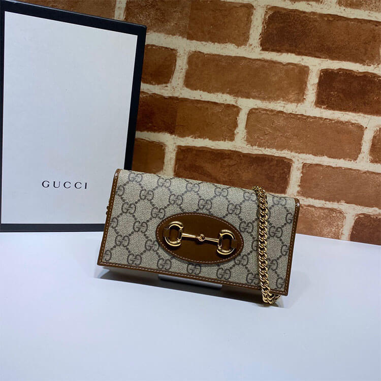 Gvc*1 Horsebit 1955 Wallet With Chain