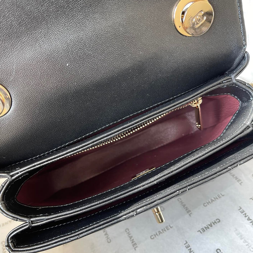 Ch**el Mini Flap Bag with Top Handle