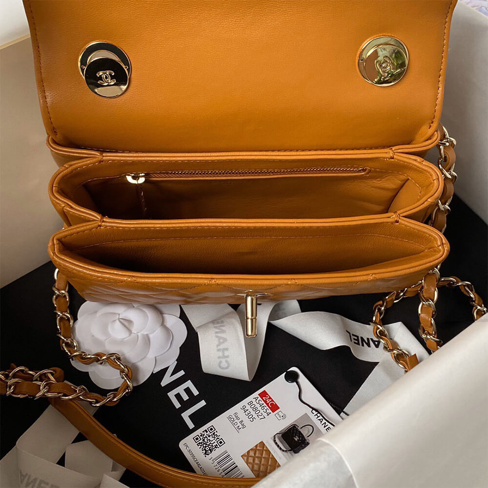 Ch**el Mini Flap Bag with Top Handle