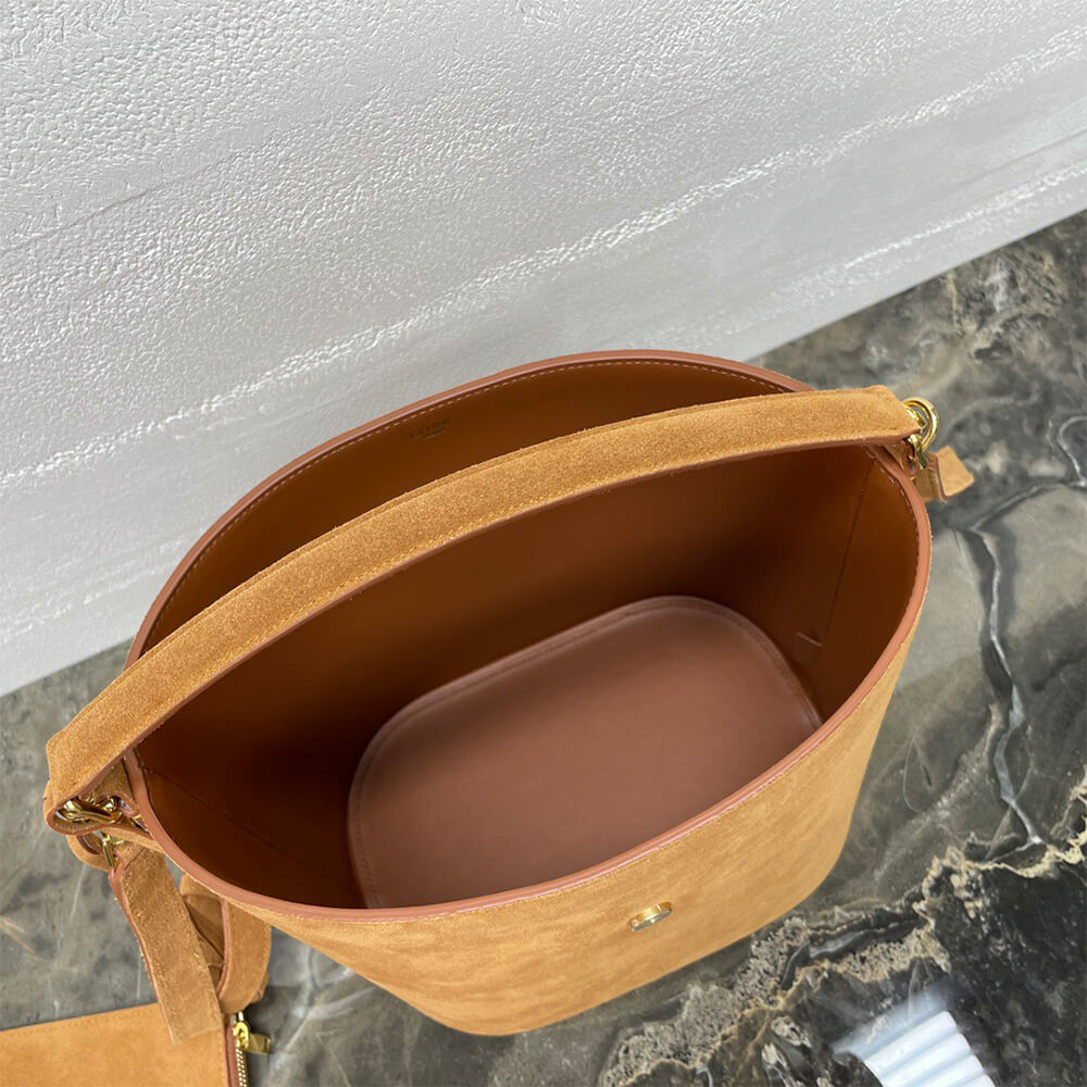 Ce1i*e MEDIUM L0visE BAG in SUEDE CALFSKIN
