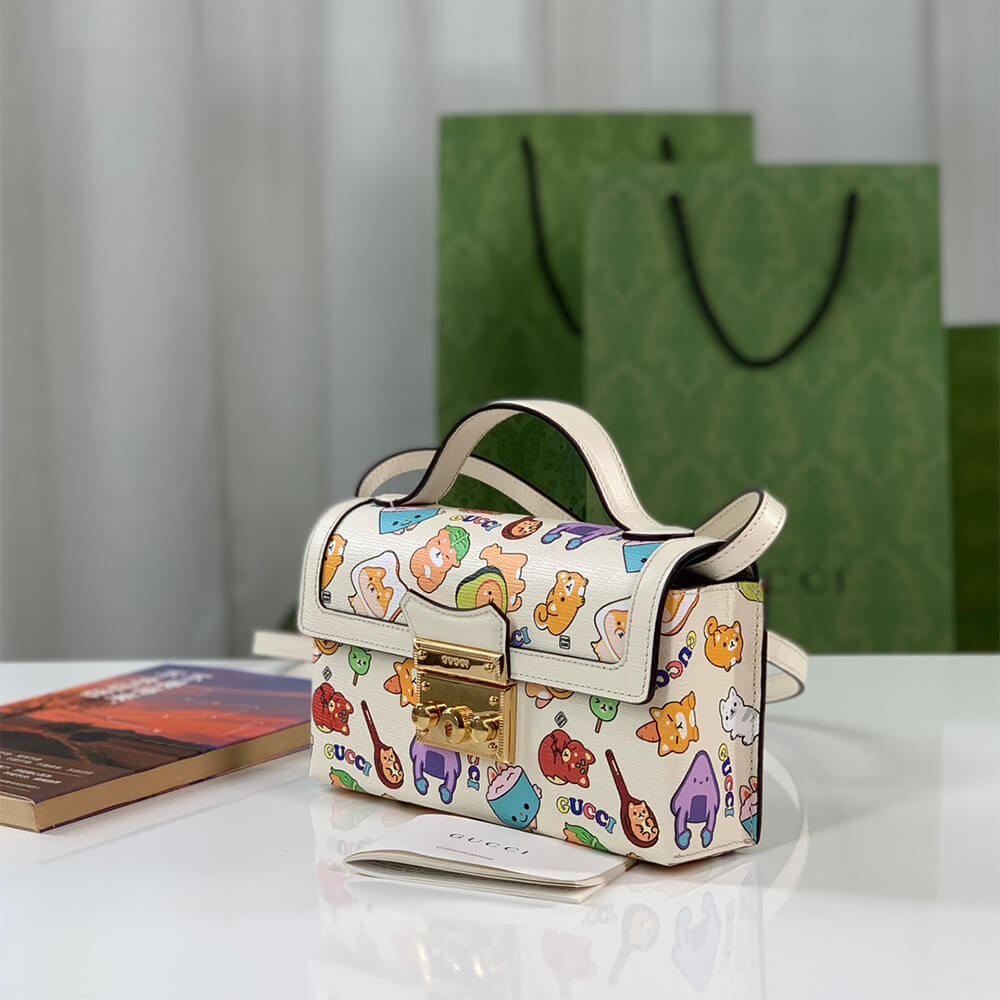 PADLOCK Gvc*1 ANIMAL PRINT MINI BAG
