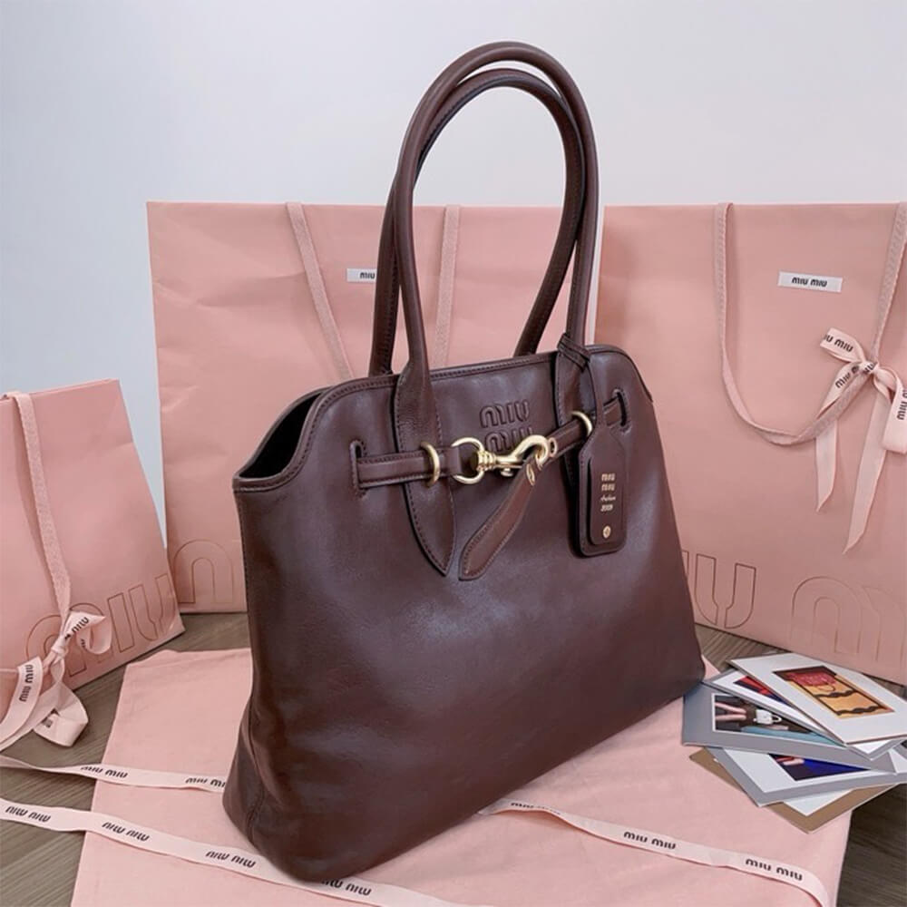 M1um1u Medium Aventure nappa leather bag(HIGH-END Grade)