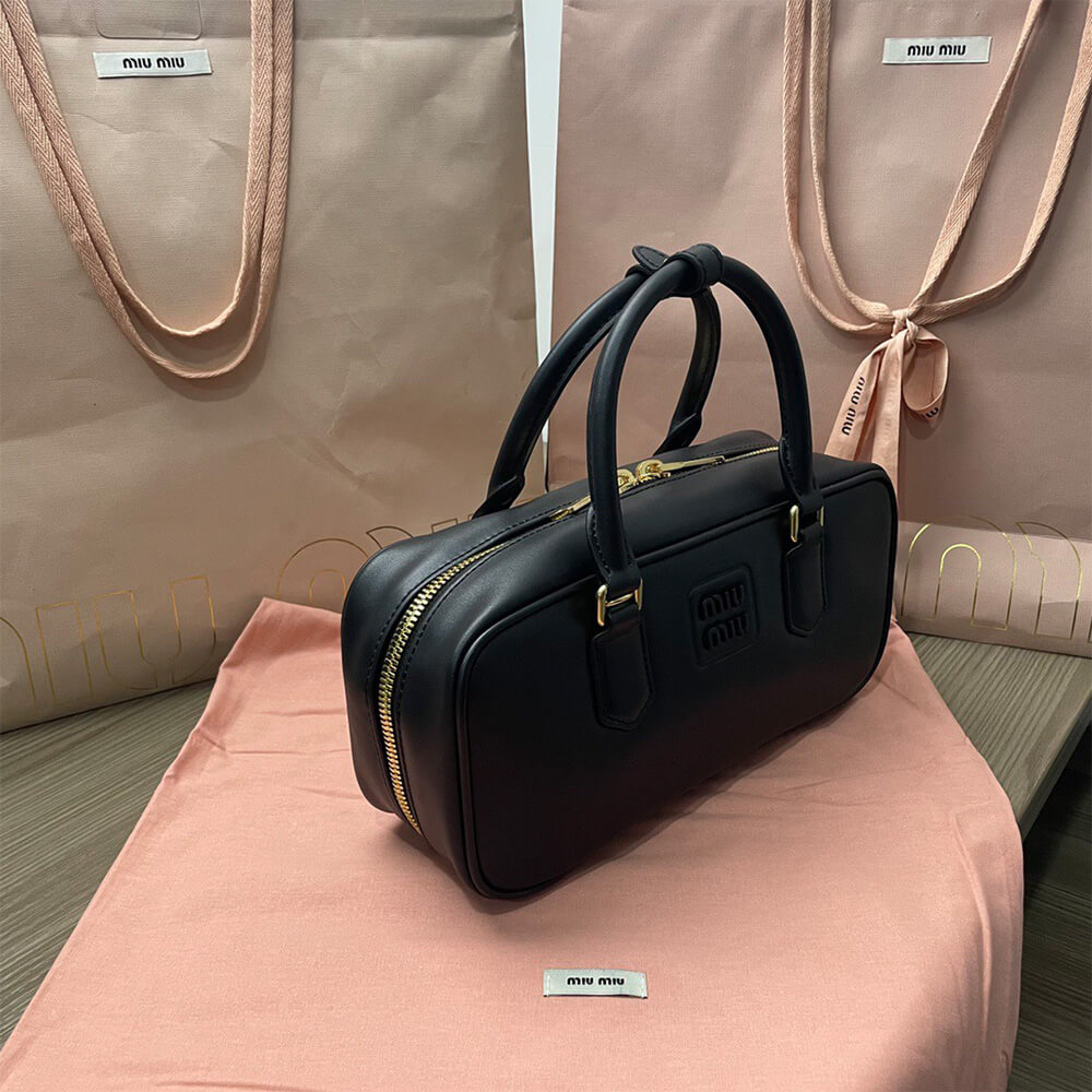 M1um1u Large Arcadie Leather Bag(HIGH-END GRADE)