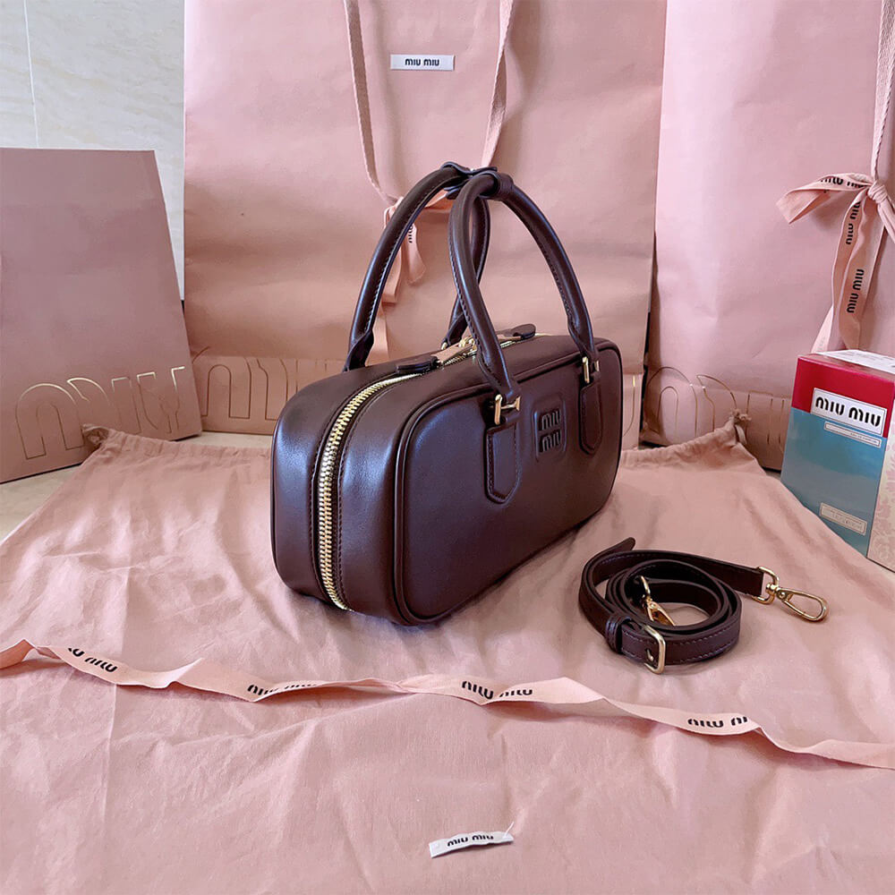 M1um1u Large Arcadie Leather Bag(HIGH-END GRADE)