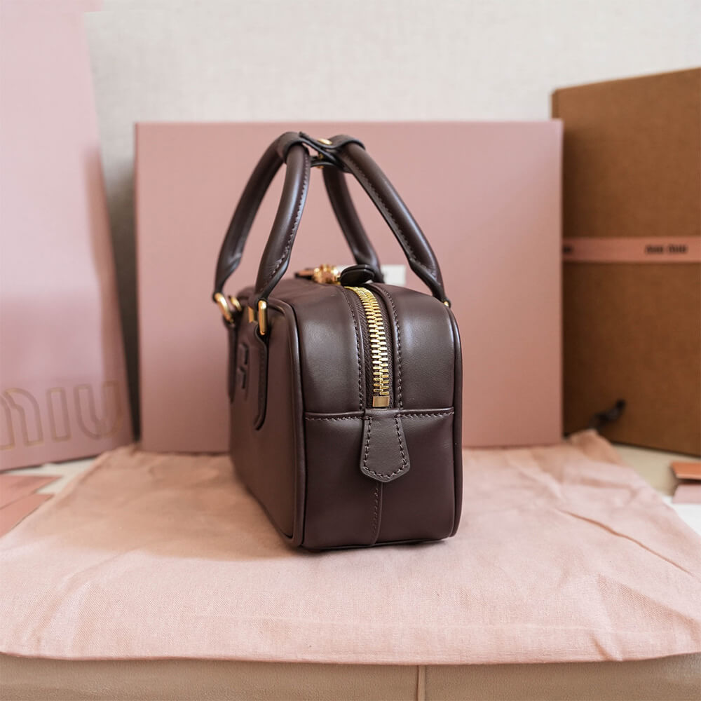 M1um1u Medium Arcadie Leather Bag(HIGH-END GRADE)