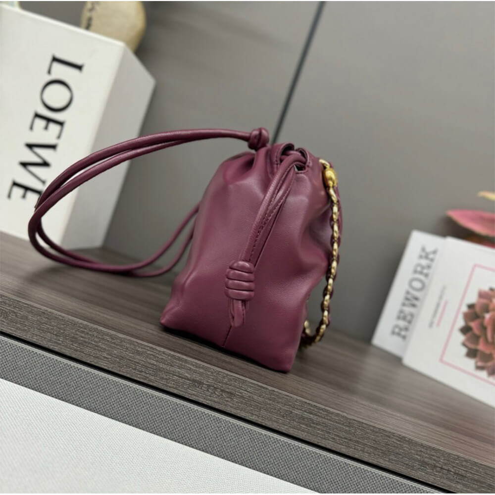 L0ew* Medium Flamenco purse in mellow nappa lambskin