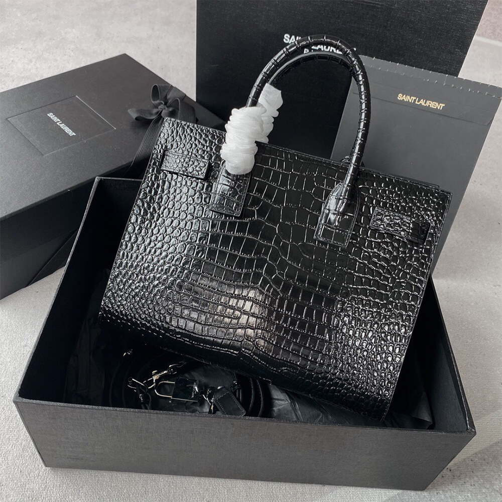 Y51 SAC DE JOUR BABY IN CROCODILE-EMBOSSED