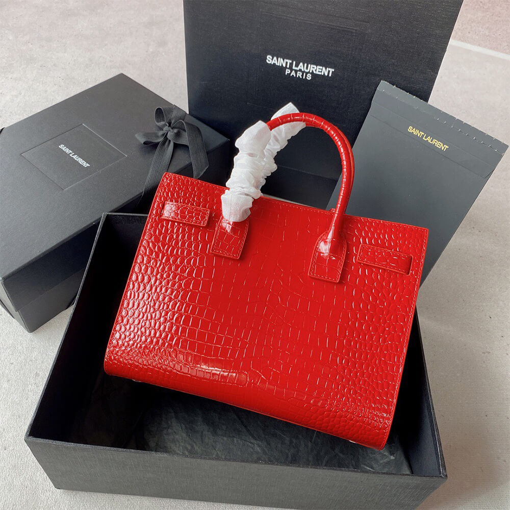 Y51 SAC DE JOUR BABY IN CROCODILE-EMBOSSED