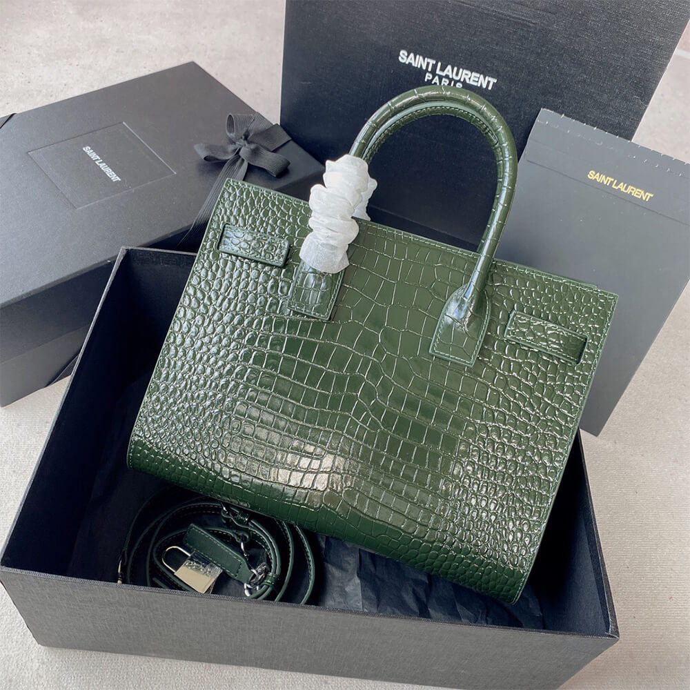 Y51 SAC DE JOUR BABY IN CROCODILE-EMBOSSED