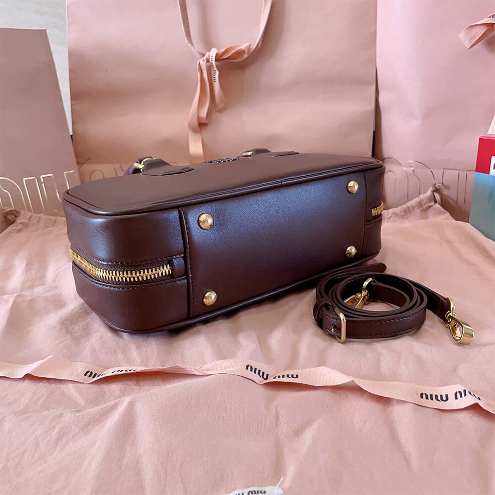 M1um1u Large Arcadie Leather Bag(HIGH-END GRADE)
