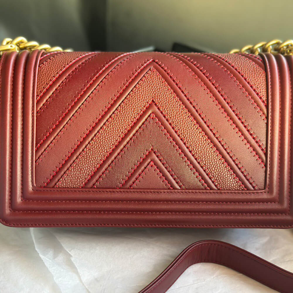 Chevron Boy Ch**el Handbag