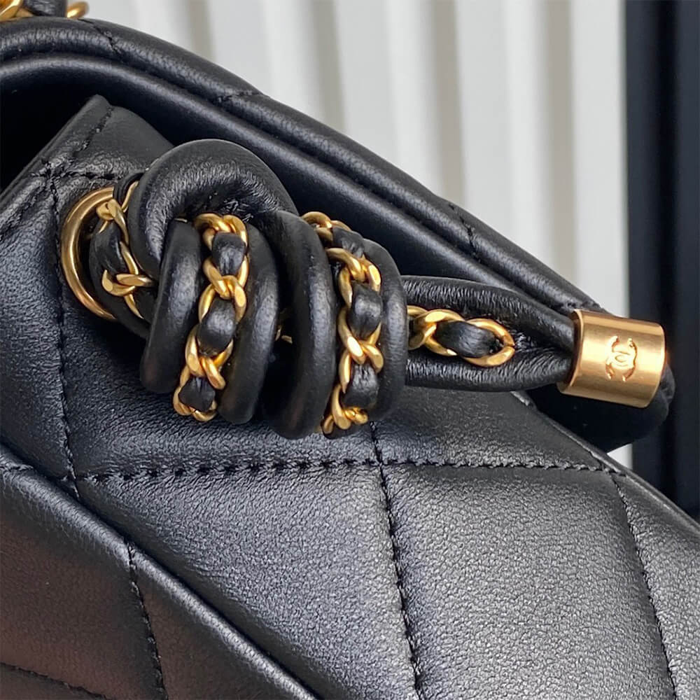 Ch**el Flap Bag with Top Handle(HIGH-END GRADE)