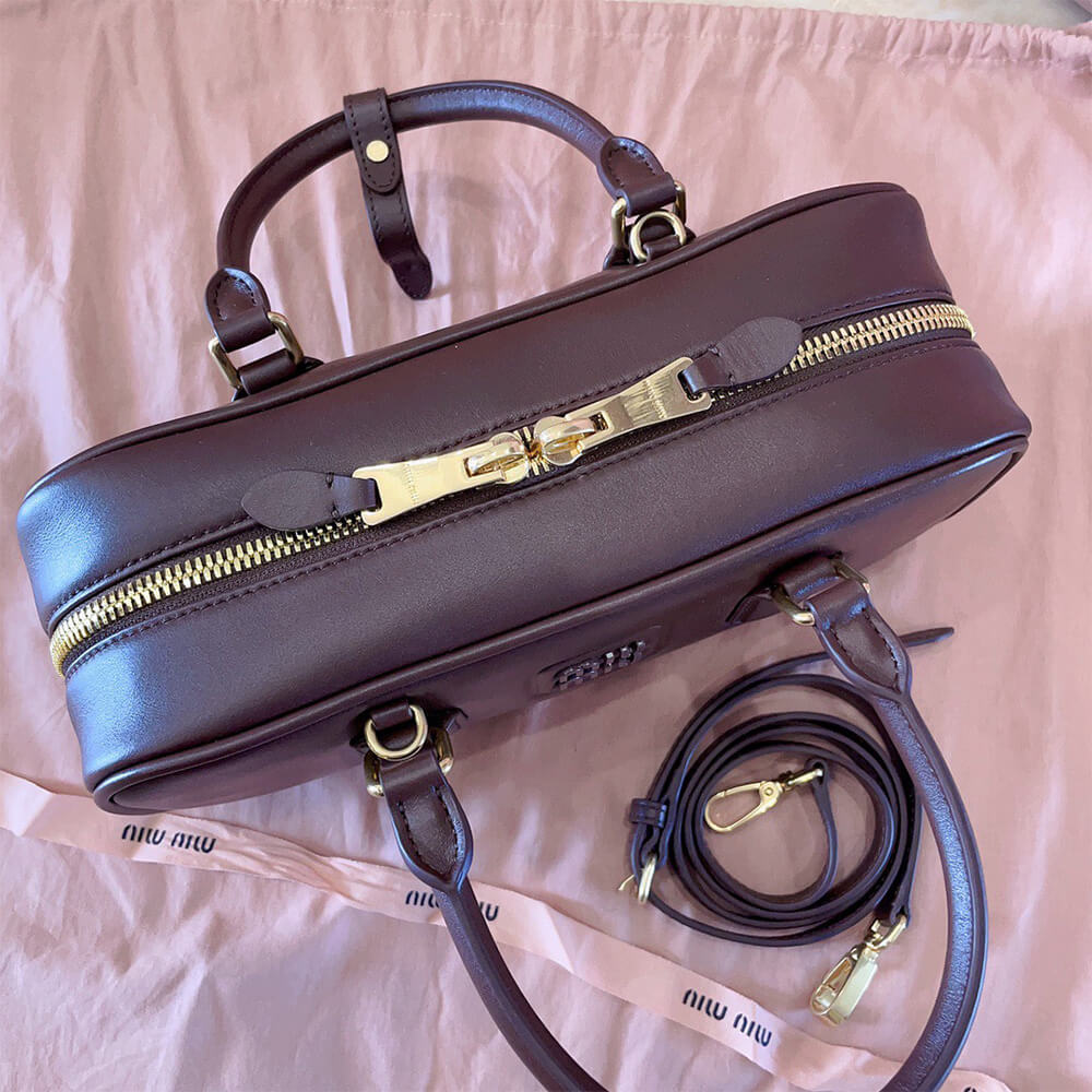 M1um1u Large Arcadie Leather Bag(HIGH-END GRADE)