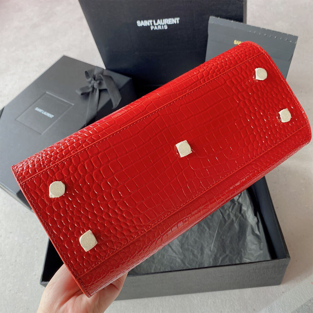Y51 SAC DE JOUR BABY IN CROCODILE-EMBOSSED