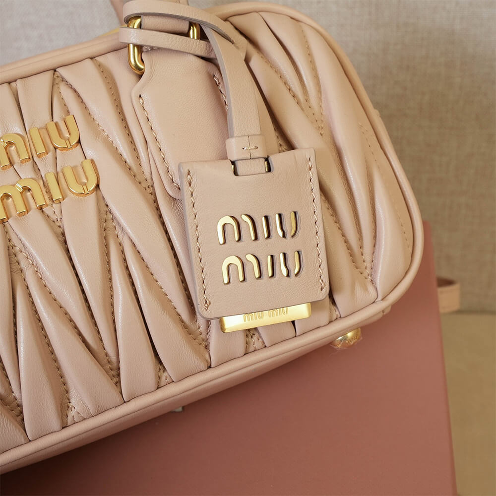 M1um1u Large Arcadie matelasse nappa Bag(HIGH-END GRADE)