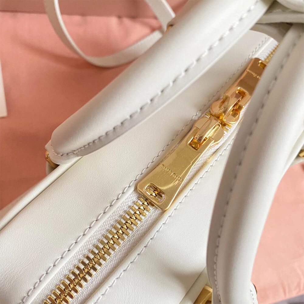 M1um1u Medium Arcadie Leather Bag(HIGH-END GRADE)