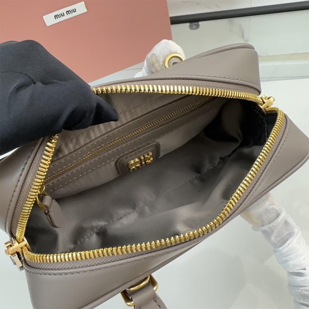 M1um1u Medium Arcadie Leather Bag(HIGH-END GRADE)