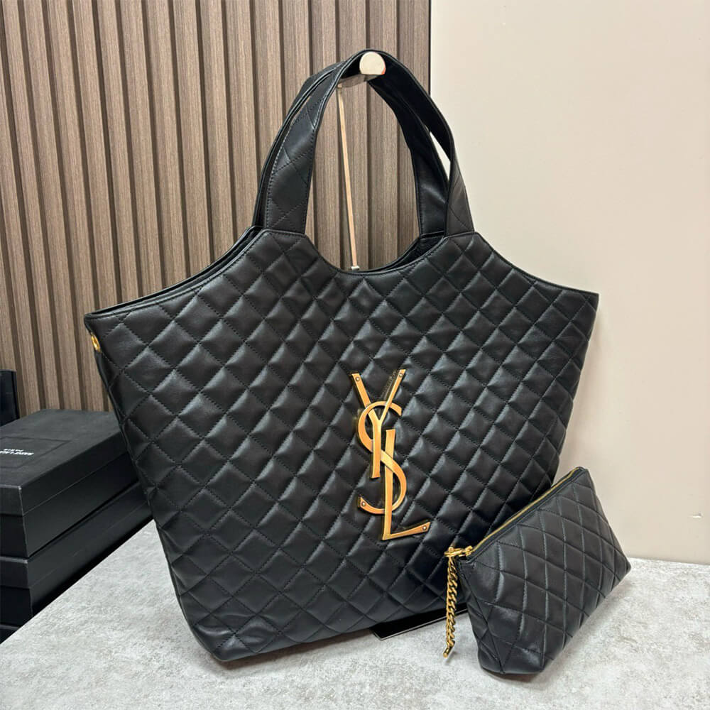 Y51 ICARE MAXI SHOPPING BAG IN QUILTED LAMBSKIN(HIGH-END GRADE)