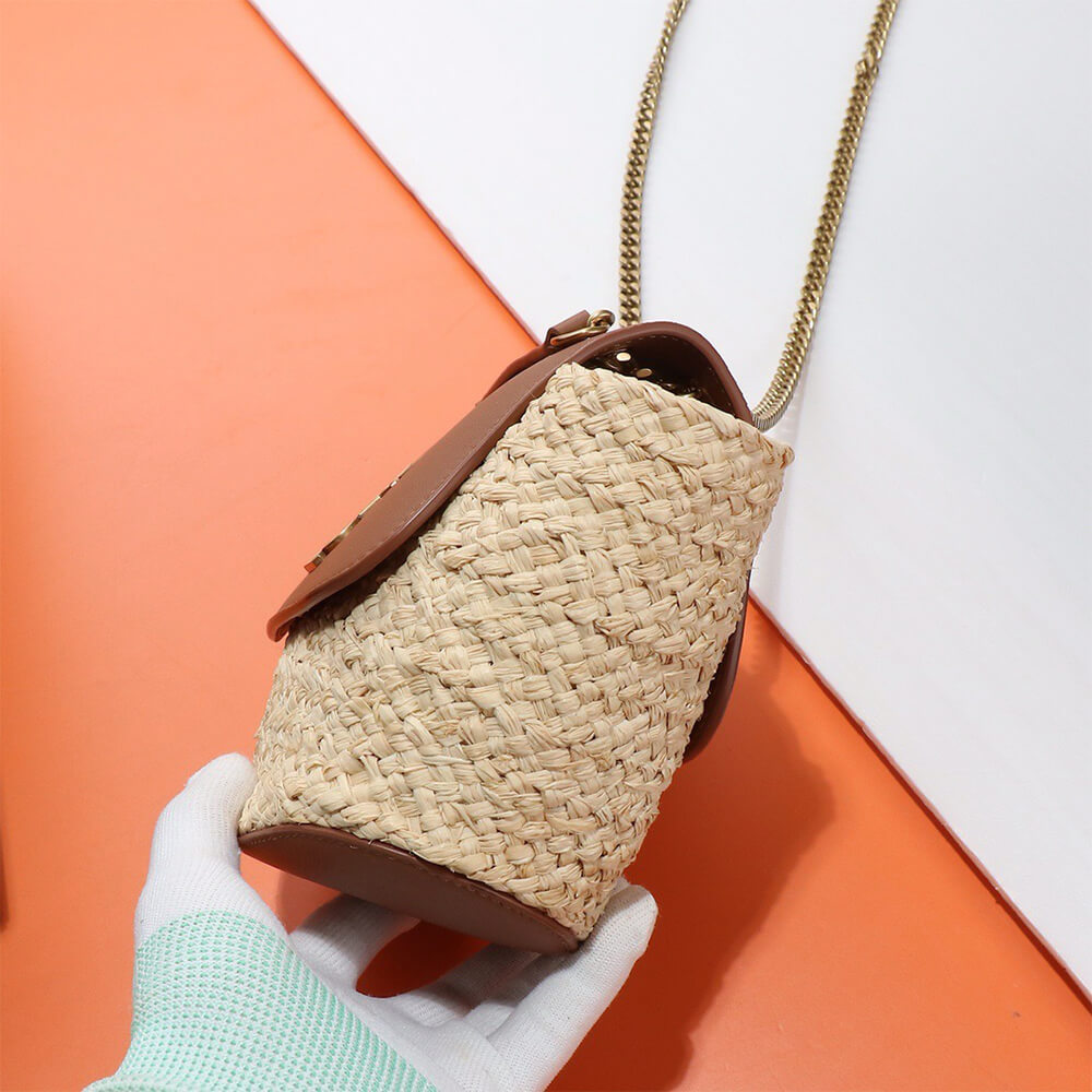 Y51 mini Manon in raffia(HIGH-END GRADE)