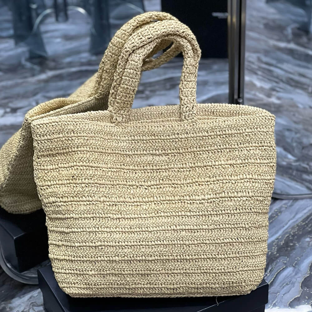 Y51 RIVE GAUCHE TOTE IN RAFFIA(HIGH-END GRADE)