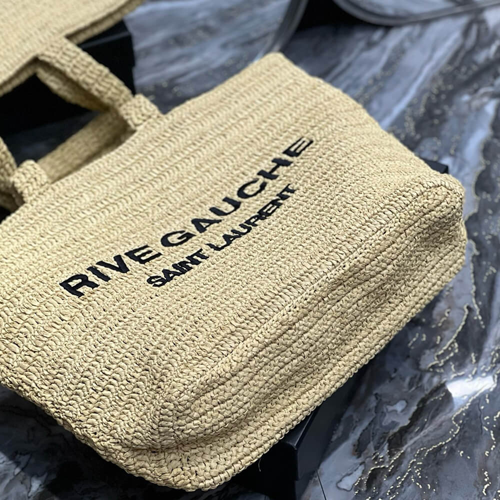 Y51 RIVE GAUCHE TOTE IN RAFFIA(HIGH-END GRADE)