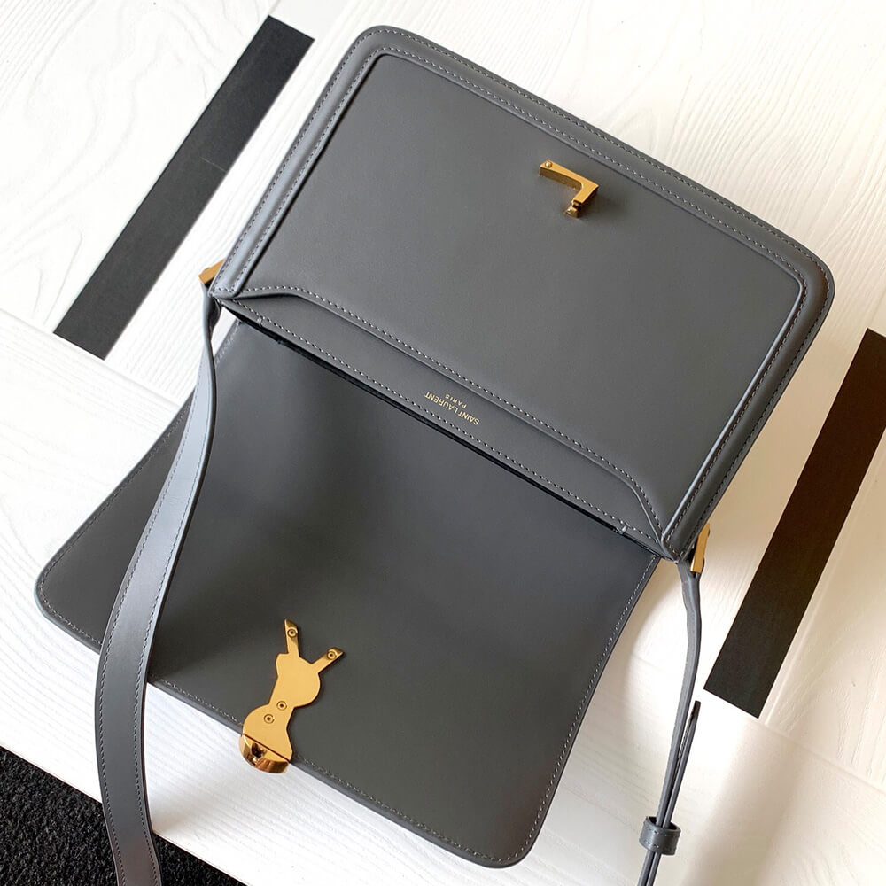 Y51 SOLFERINO MEDIUM SATCHEL IN BOX Sa1nt Lau*nt(HIGH-END GRADE)