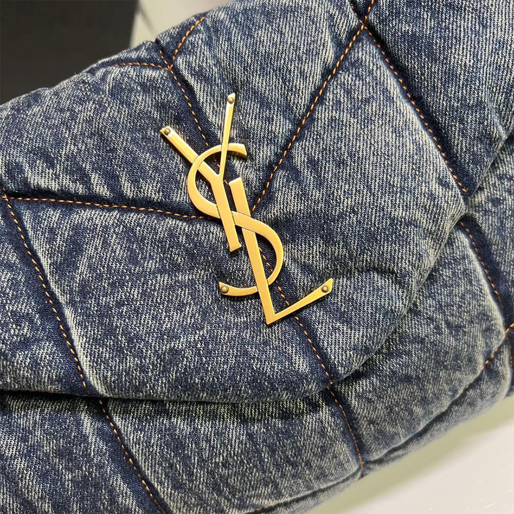 Y51 PUFFER SMALL IN SUEDE AND DENIM
