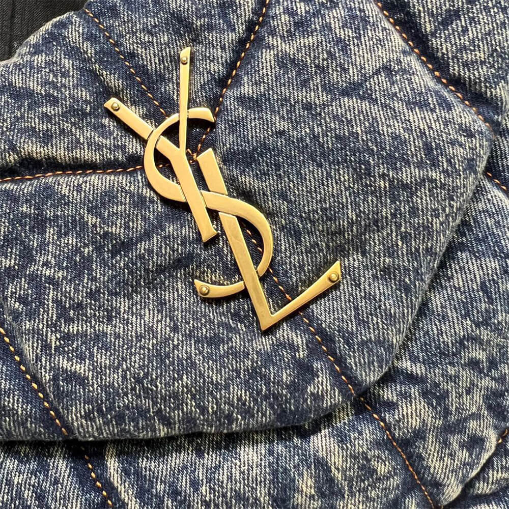 Y51 PUFFER MEDIUM IN SUEDE AND DENIM