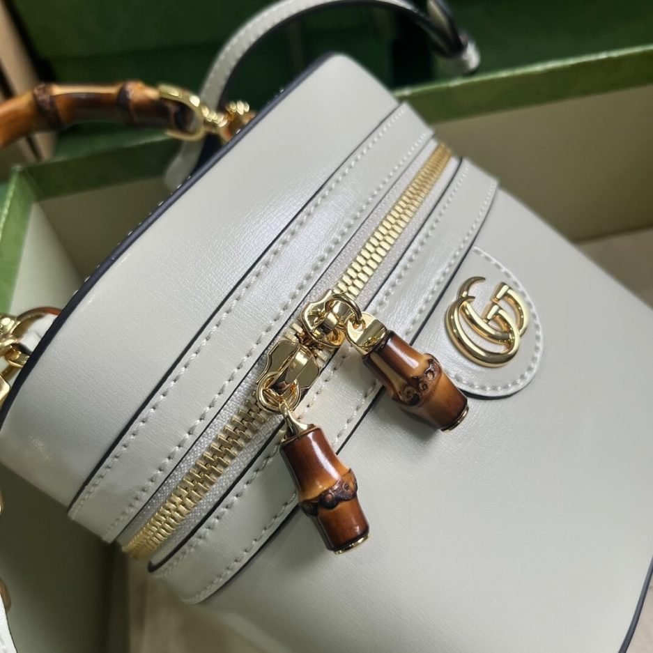 GG Mini bamboo shoulder bag