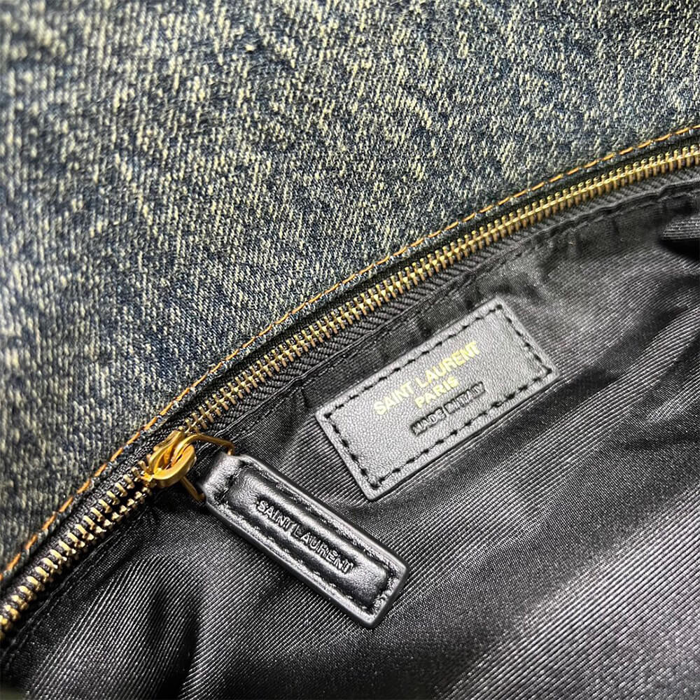 Y51 PUFFER MEDIUM IN SUEDE AND DENIM