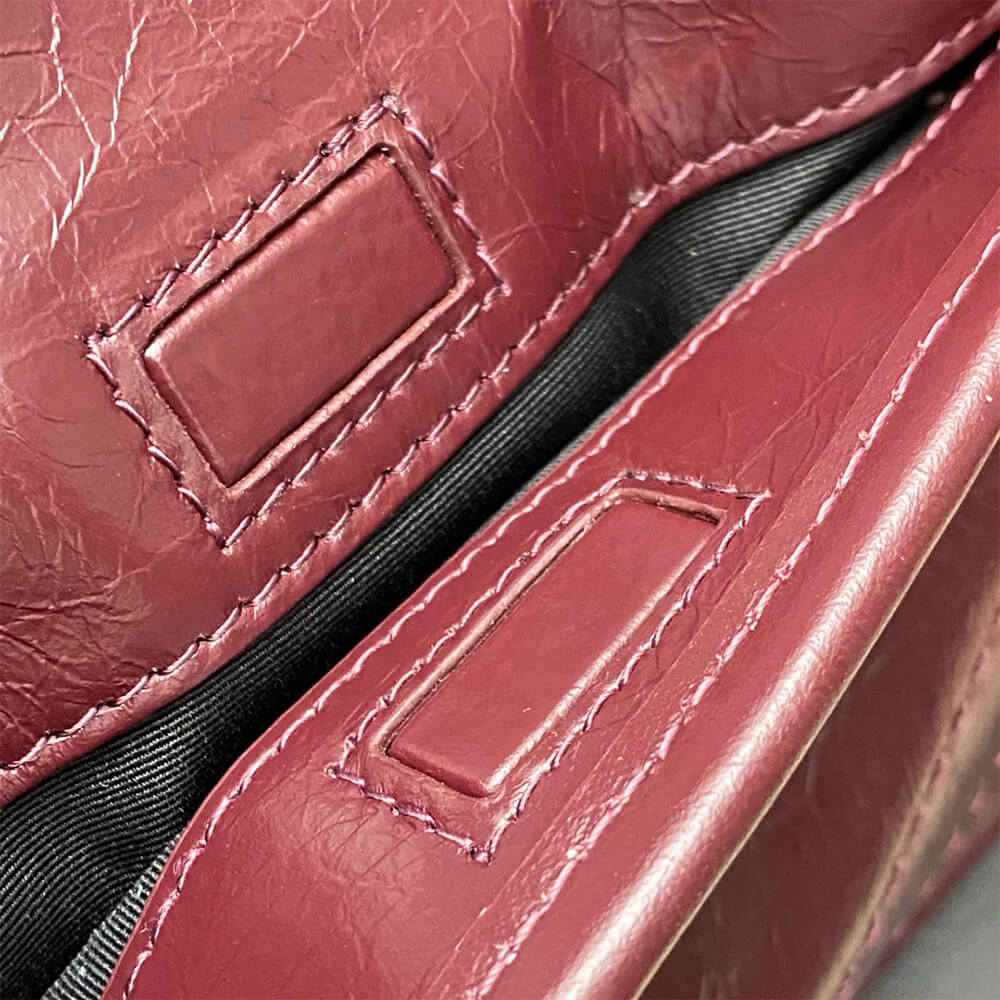Sa1nt Lau*nt NIKI MEDIUM IN CRINKLED VINTAGE LEATHER