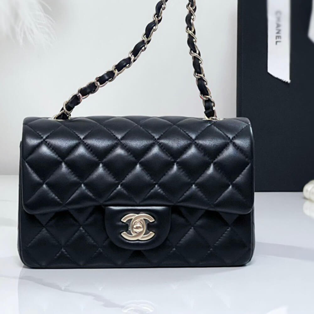 Ch**el MINI FLAP BAG(HIGH-END GRADE)