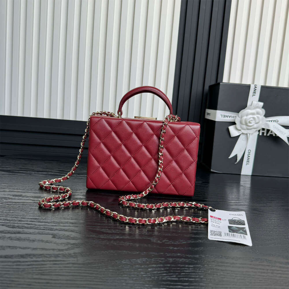 Ch**el Small box bag(HIGH-END GRADE)
