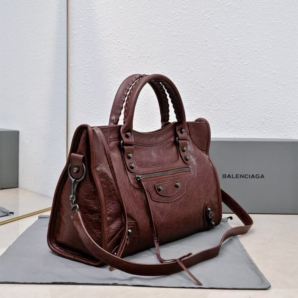 Ba1en*iaga Women’s Le City Bag Medium(HIGH-END GRADE)