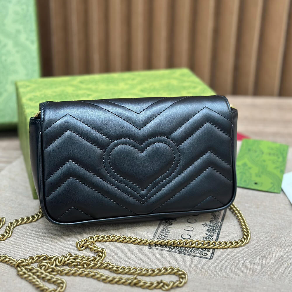 GG Marmont matelasse leather S*per mini bag(high-end Grade)