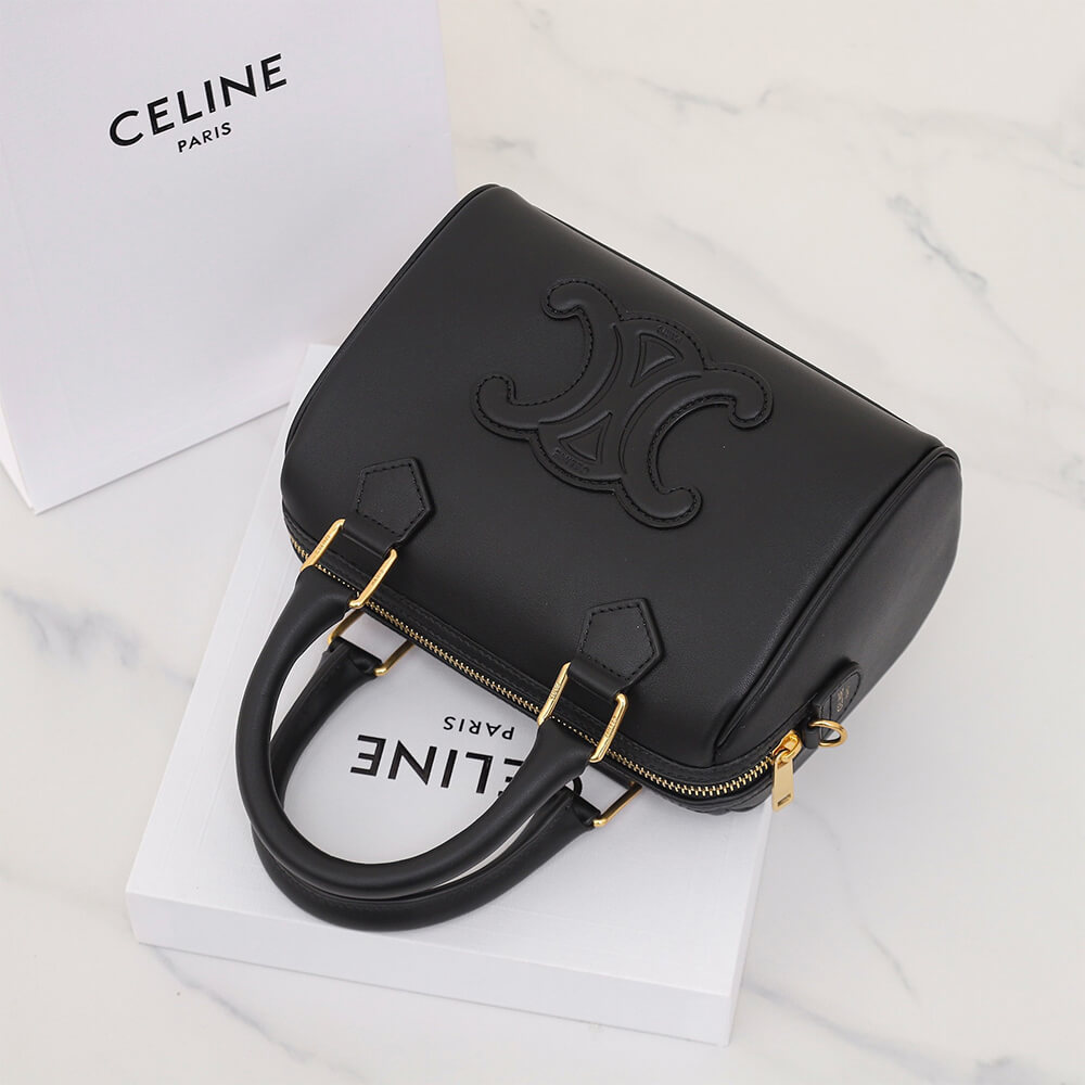 Ce1i*e SMALL BOSTON IN Smooth Calfskin